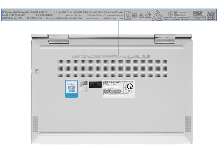 Laptop HP Pavilion X360 14 dy0161TU i3 1125G4/4GB/512GB/Touch/Win11 (4Y1D2PA) Màu Bạc