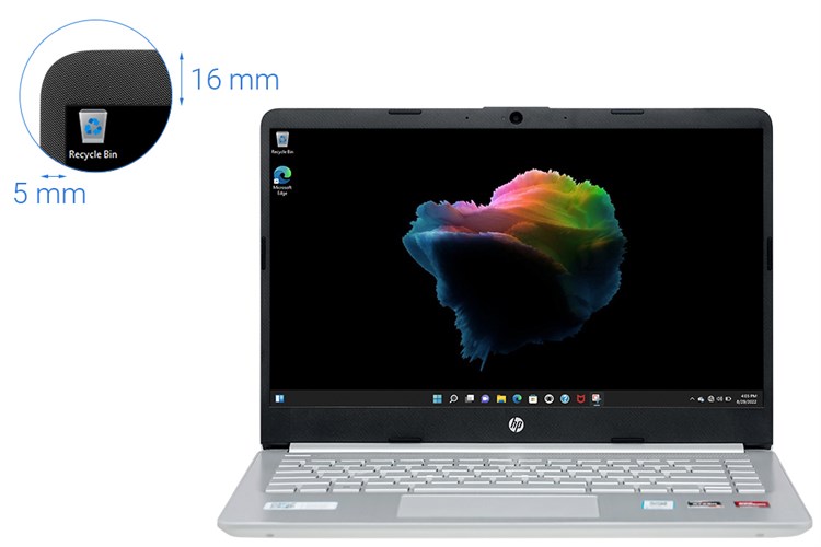 Laptop HP 14s fq1066AU R5 5500U/8GB/256GB/Win11 (4K0Z6PA) Màu Bạc
