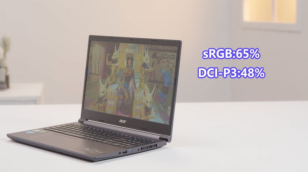 Acer Aspire 7 Gaming A715 75G 58U4 i5 10300H (NH.Q97SV.004) - Đánh giá màn hình Cinebench R23