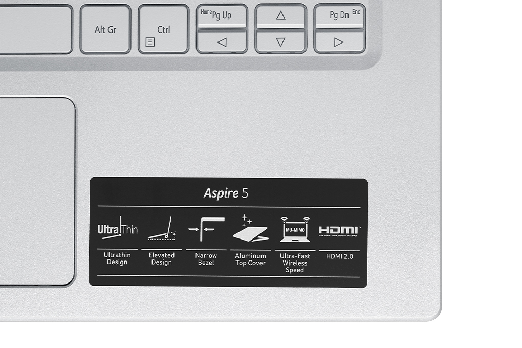 Laptop Acer Aspire 5 A514 54 5127 - NX.A28SV.007 (i5 1135G7, 8GB, 512GB, Full HD, Win11) Màu Bạc