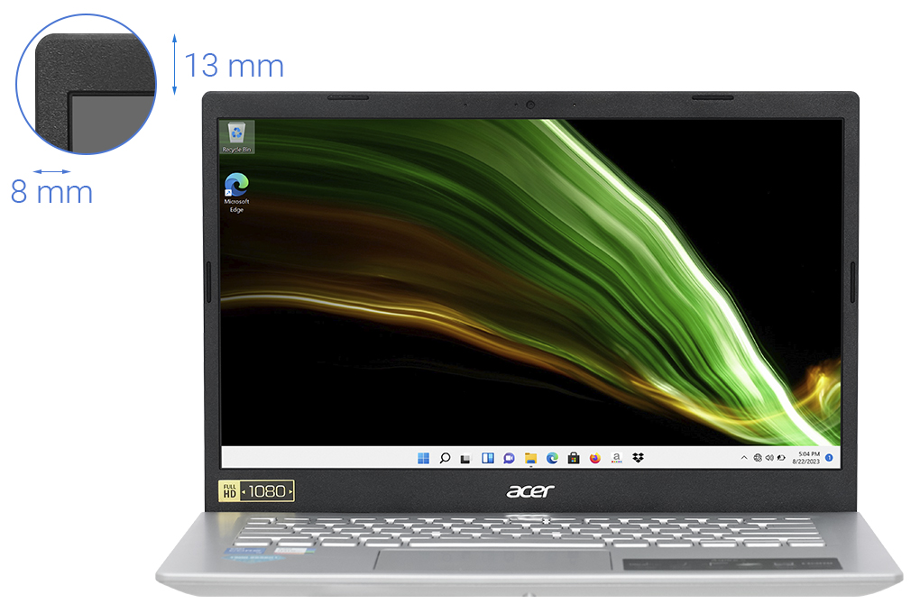 Laptop Acer Aspire 5 A514 54 5127 - NX.A28SV.007 (i5 1135G7, 8GB, 512GB, Full HD, Win11) Màu Bạc