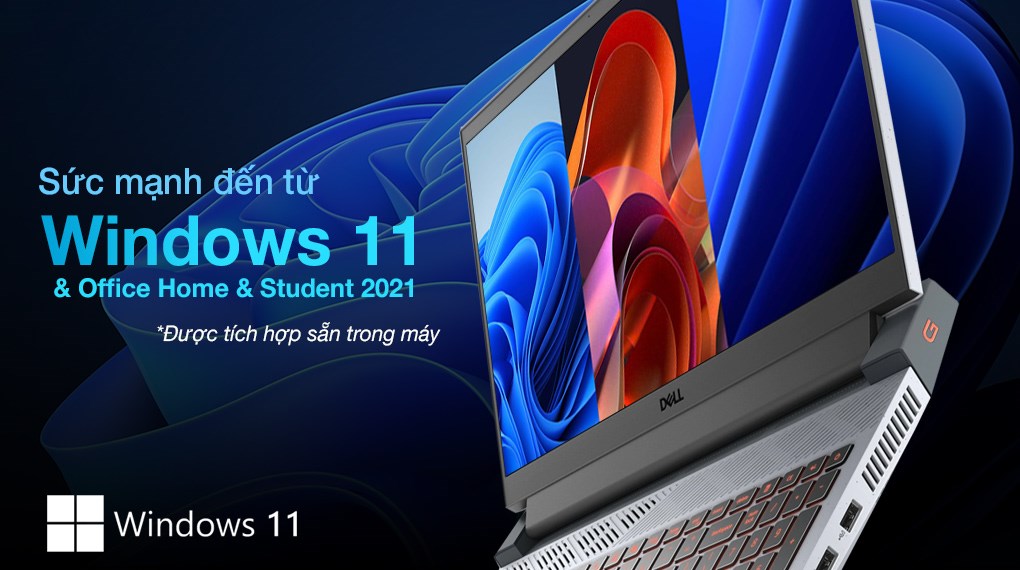 Laptop Dell Gaming G15 5515 R7 5800H/16GB/512GB/4GB RTX3050Ti/120Hz/OfficeHS/Win11 (70266675)