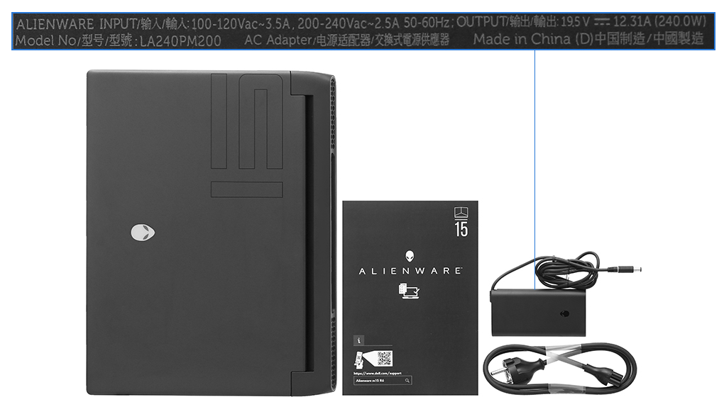 Bộ sản phẩm gồm: Dây nguồn, Sách hướng dẫn, Túi xách, Sạc Laptop Dell