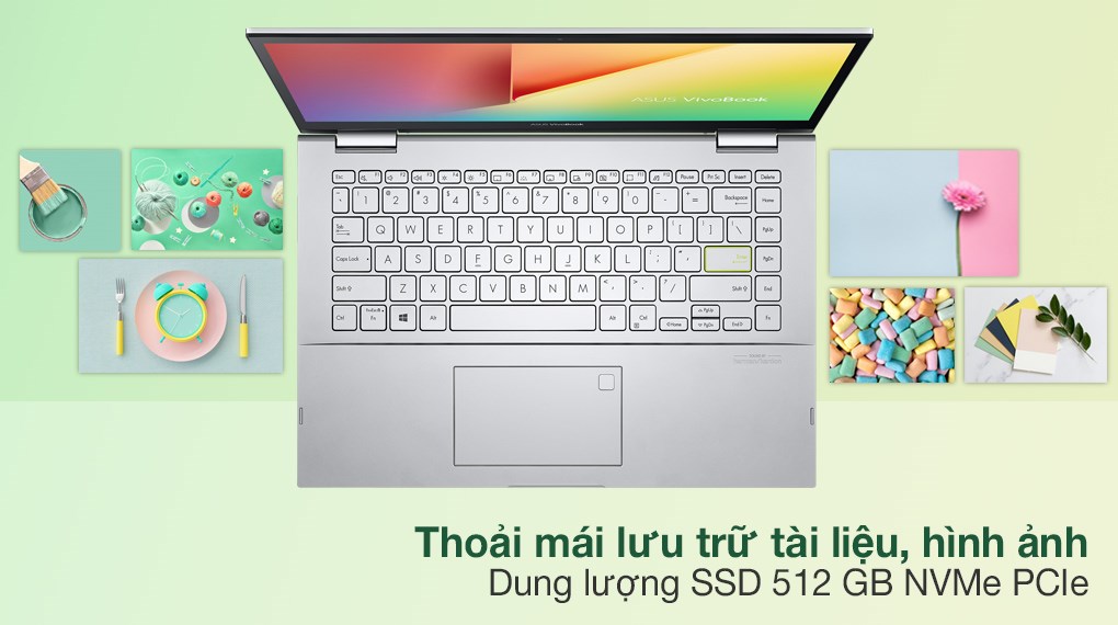 Laptop Asus VivoBook Flip 14 TP470EA i3 1115G4/4GB/512GB/Touch/Pen/Win11 (EC346W)