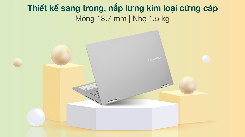 Laptop Asus VivoBook TP470EA i5 (EC347W) - Chính hãng, trả góp