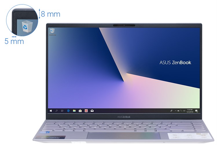 Laptop Asus ZenBook UX425EA i5 1135G7/8GB/512GB/Cáp/Túi/Win11 (KI883W) Màu Tím