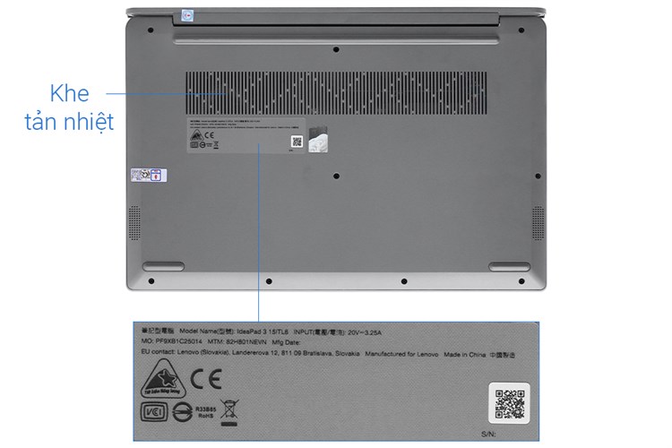 Laptop Lenovo Ideapad 3 15ITL6 i3 1115G4/8GB/512GB/Win11 (82H801NEVN) Màu Xám
