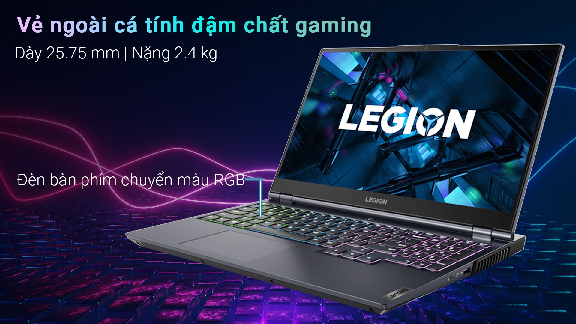 Lenovo Gaming Legion 5 15ITH6 i7 11800H (82JK00FNVN) - Thiết kế