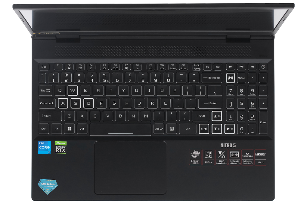 Laptop Acer Gaming Nitro 5 Tiger AN515 58 52SP - NH.QFHSV.001 (i5 12500H, 8GB, 512GB, RTX 3050 4GB, Full HD 144Hz, Win11) Màu Đen