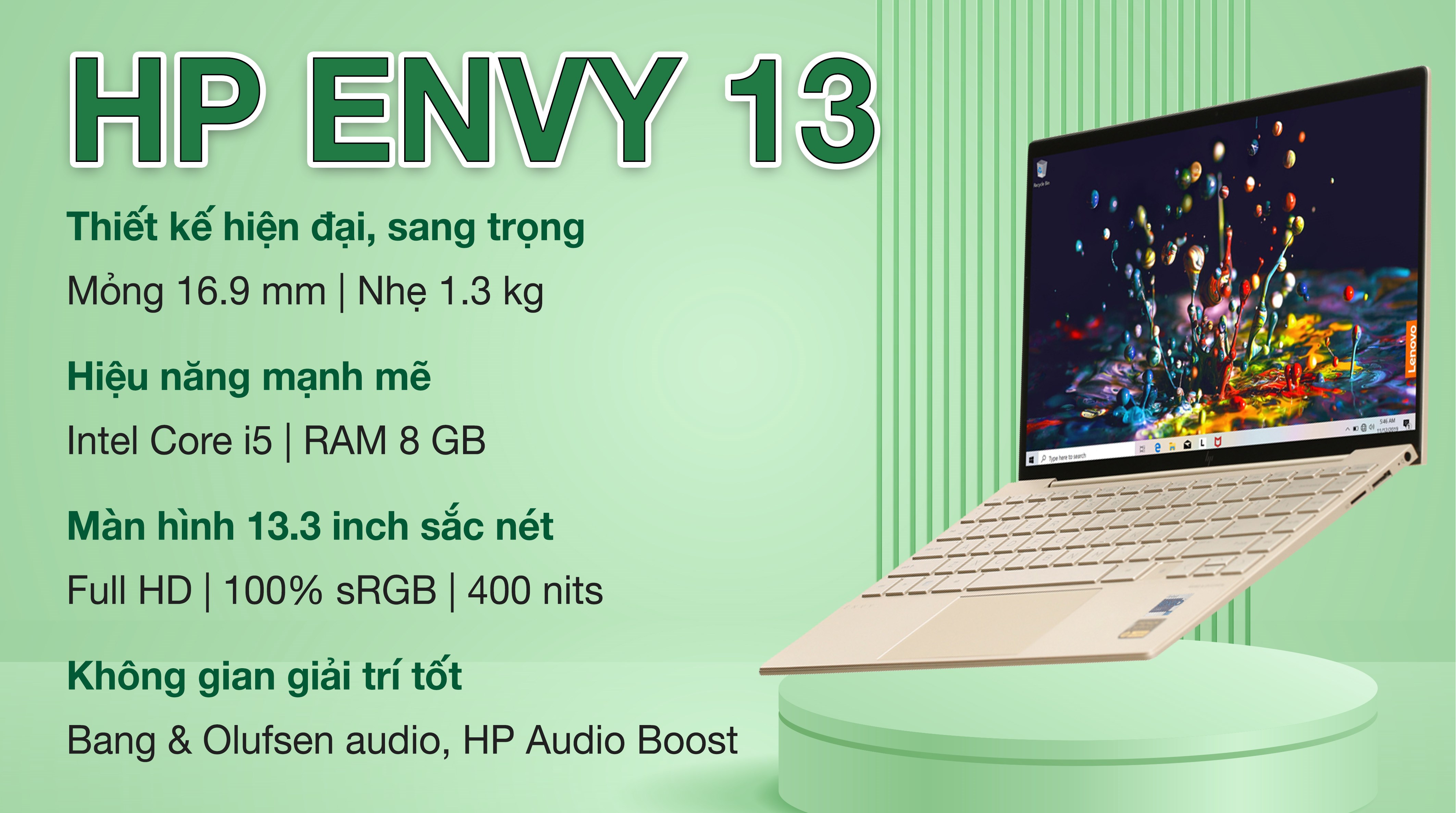 HP Envy 13 ba1537TU i5 1135G7 (4U6P0PA)