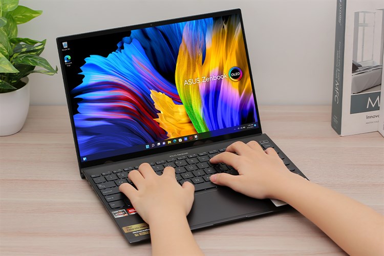 Laptop Asus ZenBook 14X OLED UM5401QA R5 5600H/8GB/512GB/90Hz/Touch/Pen/Cáp/Túi/Win11 (KN209W) Màu Đen