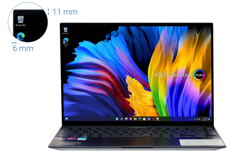 Laptop Asus ZenBook 14X OLED UM5401QA R5 5600H/8GB/512GB/90Hz/Touch/Pen/Cáp/Túi/Win11 (KN209W) Màu Đen