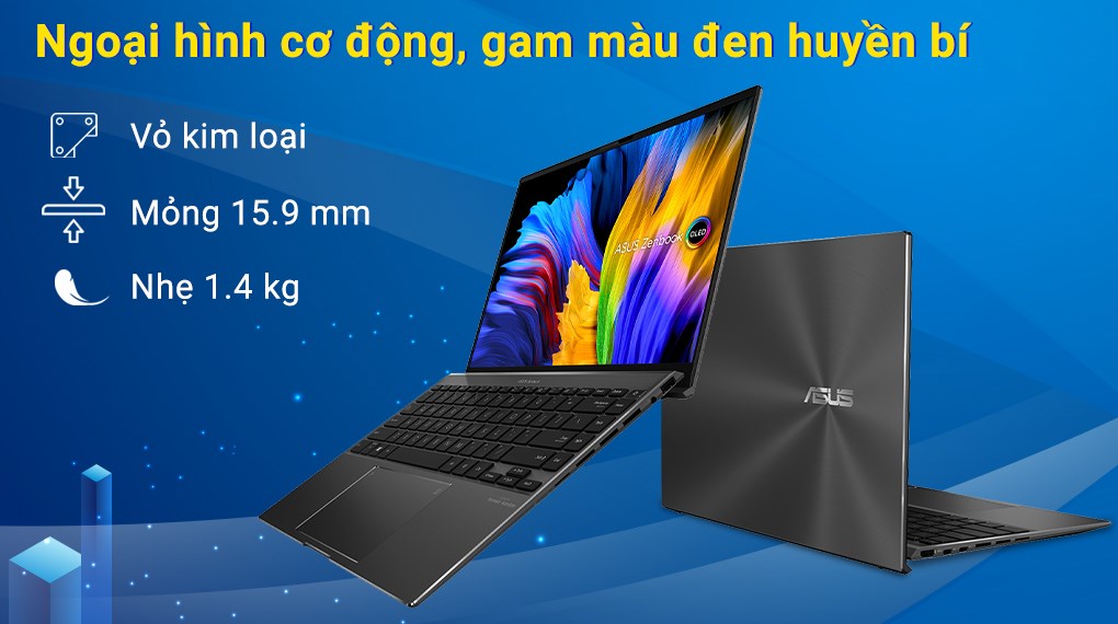 Asus ZenBook 14X OLED UM5401QA R5 5600H (KN209W) - thiết kế