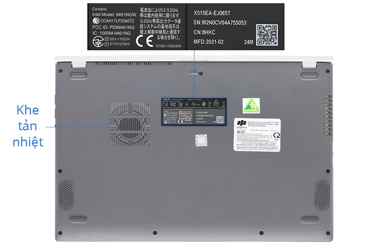 Laptop Asus VivoBook X515EA i7 1165G7/8GB/512GB/Win11 (EJ1918W) Màu Bạc