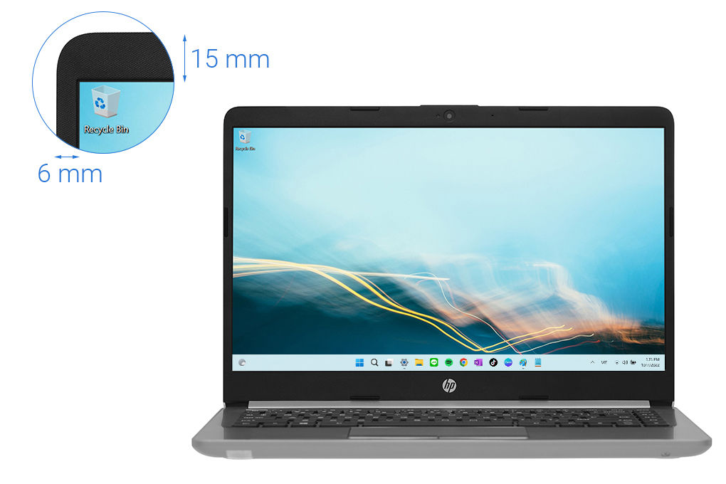 Laptop HP 245 G8 R5 5500U/8GB/256GB/Win11 (61C65PA) Màu Bạc