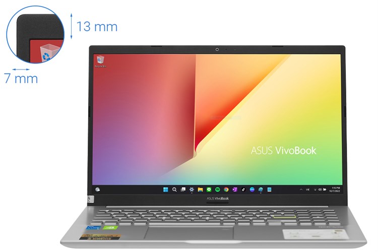 Laptop Asus VivoBook A515EP i5 1135G7/8GB/512GB/2GB MX330/Win11 (BN787W) Màu Bạc