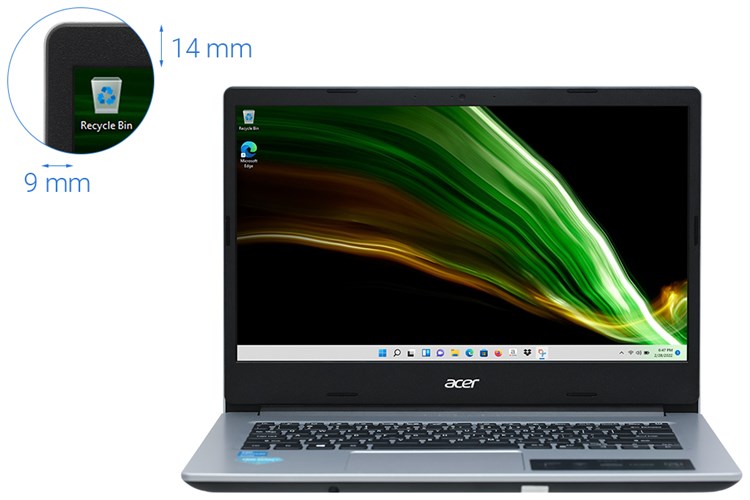 Laptop Acer Aspire 3 A314 35 P3G9 N6000/4GB/256GB/Win11 (NX.A7SSV.007) Màu Bạc