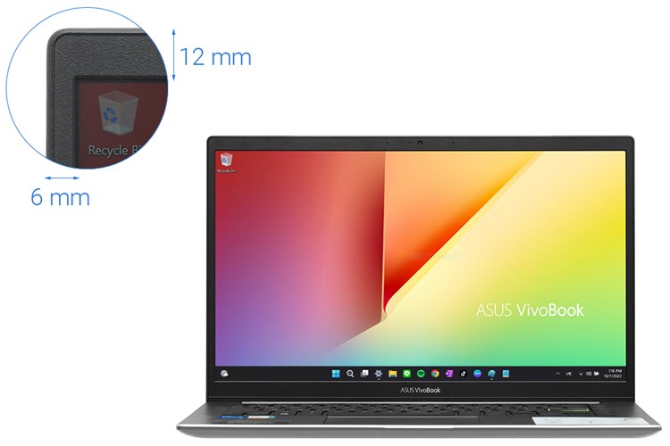 Laptop Asus VivoBook S433EA i5 1135G7/8GB/512GB/Win11 (AM2307W) Màu Đen