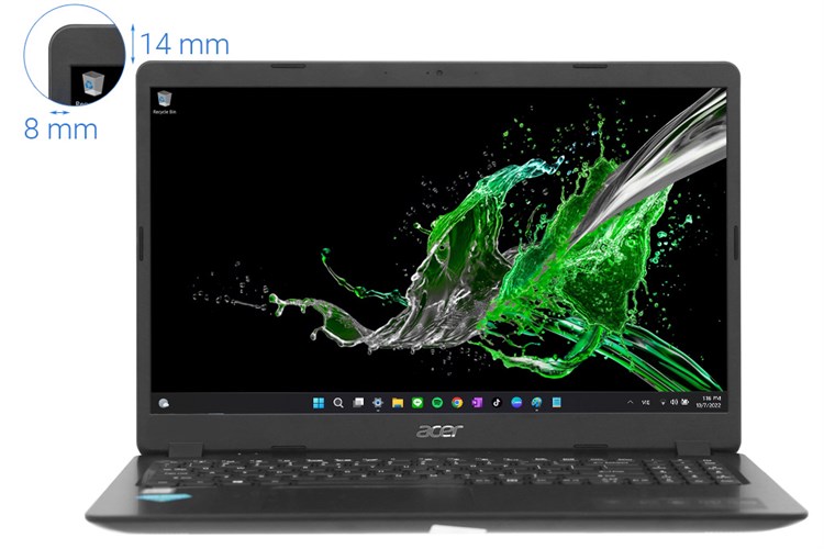 Laptop Acer Aspire 3 A315 56 32TP i3 1005G1/4GB/256GB/Win11 (NX.HS5SV.00K) Màu Đen