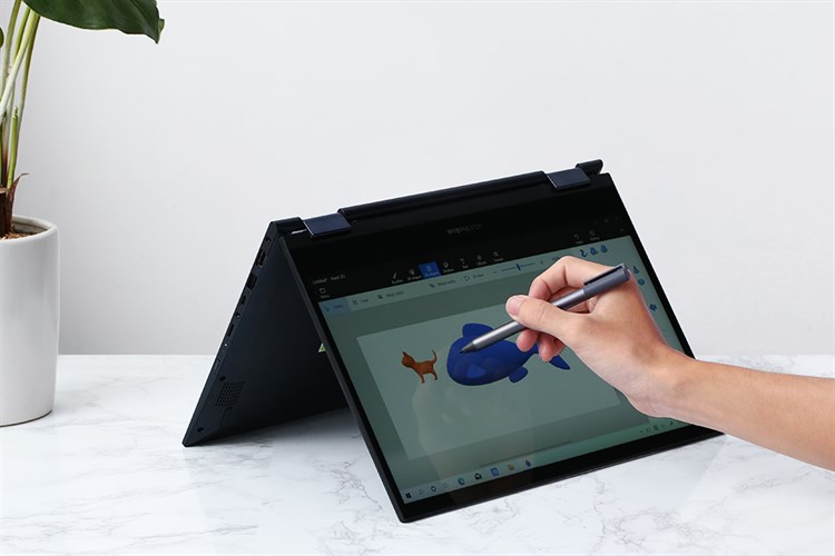 Laptop Asus VivoBook Flip 14 R7 TM420UA 5700U/8GB/512GB/Touch/Pen/Win11 (EC182W) Màu Đen