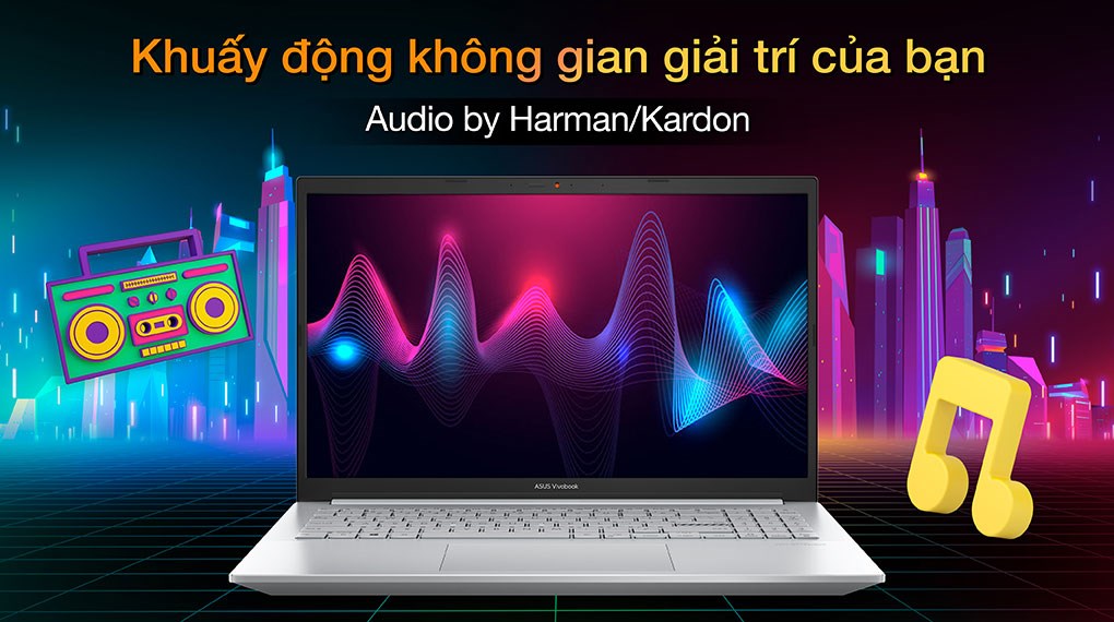 Laptop Asus VivoBook Pro 15 OLED M3500QC R5 5600H/16GB/512GB/4GB RTX3050/Win11 (L1388W)