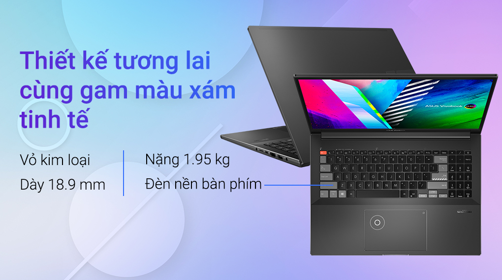 Asus VivoBook Pro 16X OLED M7600QC R5 5600H (L2077W) - Thiết kế 1
