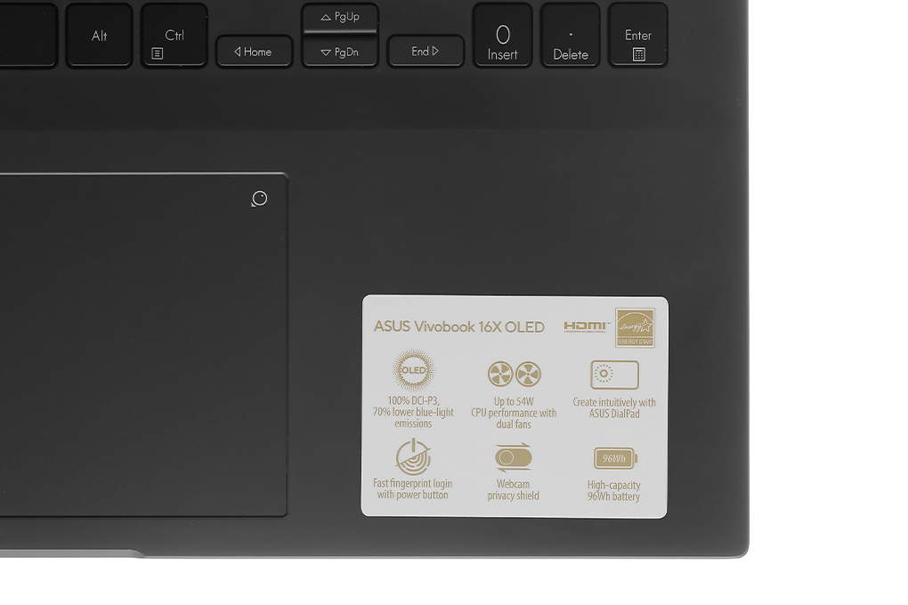 Bán laptop Asus VivoBook Pro 16X OLED M7600QC R5 5600H/16GB/512GB/4GB RTX3050/Win11 (L2077W)