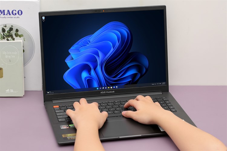 Laptop Asus VivoBook Pro 16X OLED M7600QC R5 5600H/16GB/512GB/4GB RTX3050/Win11 (L2077W) Màu Xám