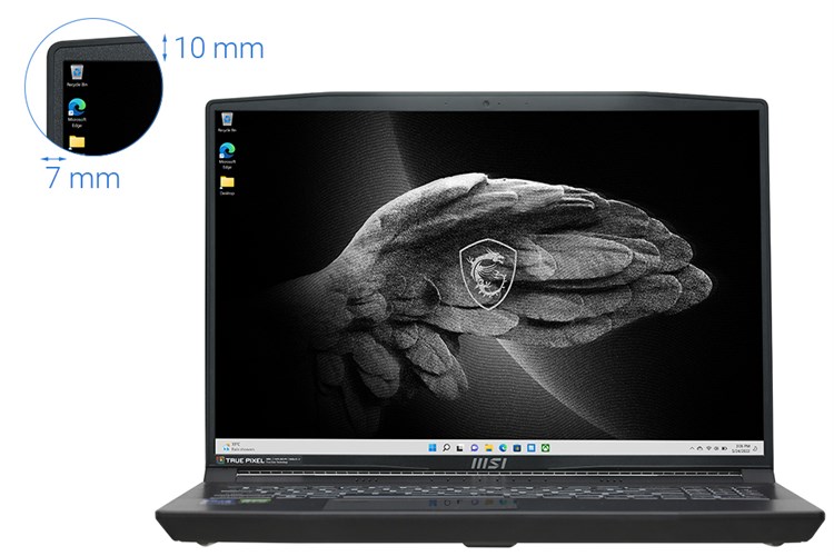 Laptop MSI Creator M16 A12UC i7 12700H/16GB/512GB/4GB RTX3050/Túi/Chuột/Win11 (292VN) Màu Xám
