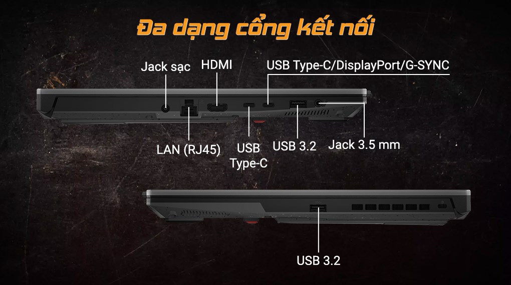 Laptop Asus TUF Gaming FA707RC R7 6800H/8GB/512GB/4GB RTX3050/144Hz/Win11 (HX130W)