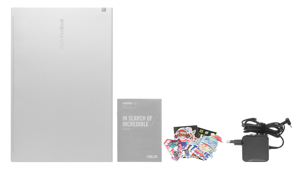 Bộ sản phẩm gồm: Sách hướng dẫn, Thùng máy, Sạc Laptop Asus