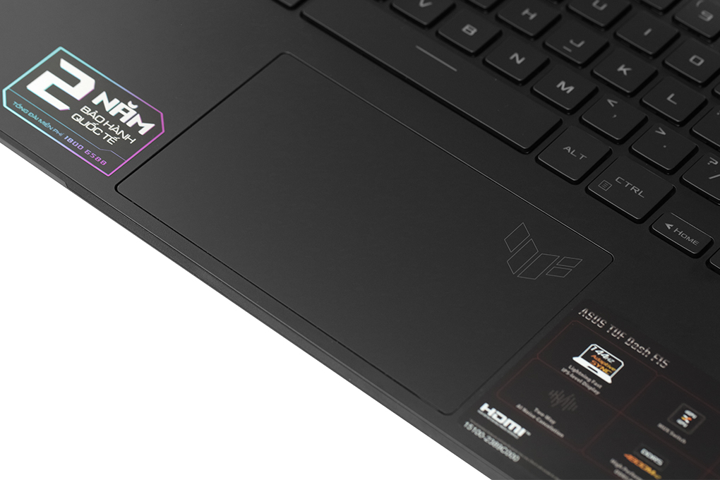Laptop Asus Gaming TUF Dash F15 FX517ZC i5 12450H/8GB/512GB/4GB RTX3050/144Hz/Win11 (HN077W) Màu Đen