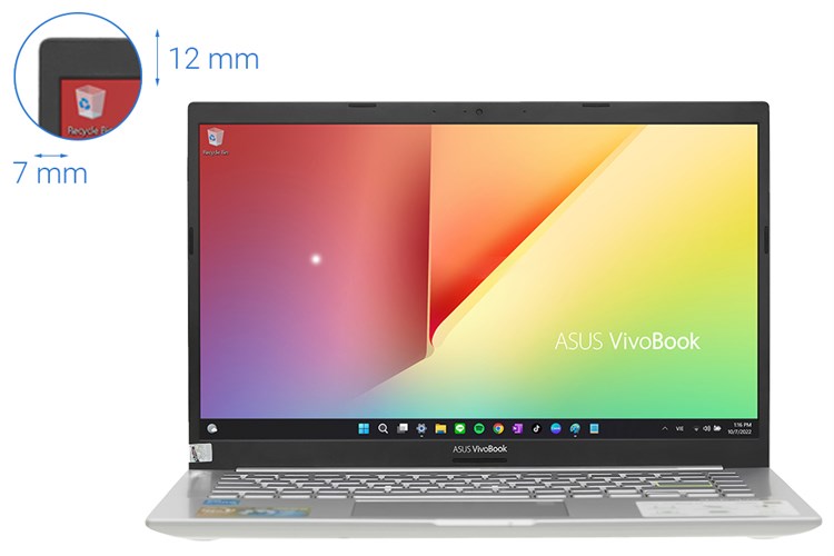 Laptop Asus VivoBook A415EA i3 1115G4/8GB/512GB/Win11 (AM2428W) Màu Bạc