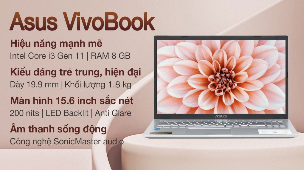Nếu bạn đang tìm kiếm một chiếc laptop vừa đẹp vừa mạnh mẽ, Asus VivoBook X515EA i3 (BR2046W) chính là sự lựa chọn tuyệt vời dành cho bạn. Với chương trình trả góp hấp dẫn, bạn có thể sở hữu chiếc laptop này một cách dễ dàng. Hãy cùng chiêm ngưỡng hình ảnh sản phẩm đẹp mắt này để biết thêm chi tiết.