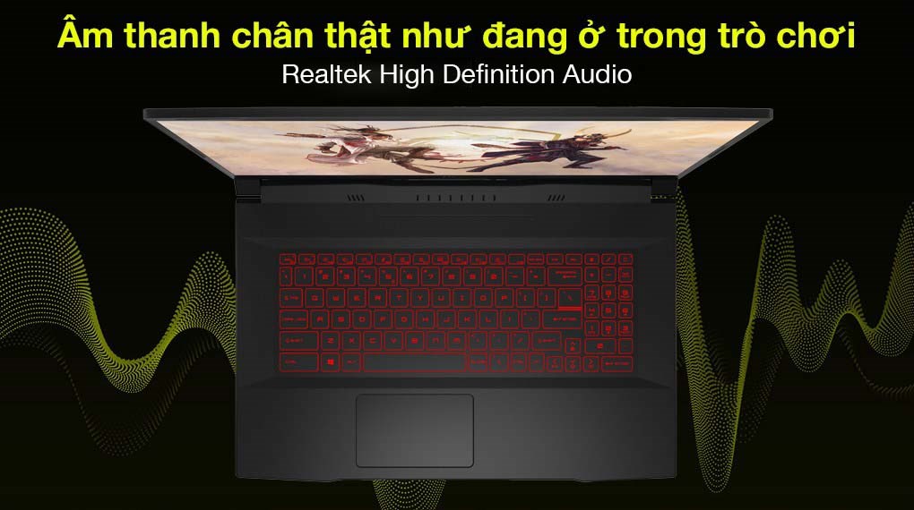 Laptop MSI Katana GF76 11UE i7 11800H/16GB/512GB/6GB RTX3060/144Hz/Balo/Chuột/Win11 (450VN)