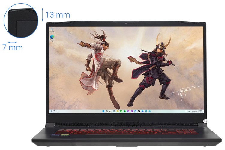Laptop MSI Katana GF76 11UE i7 11800H/16GB/512GB/6GB RTX3060/144Hz/Balo/Chuột/Win11 (450VN) Màu Đen