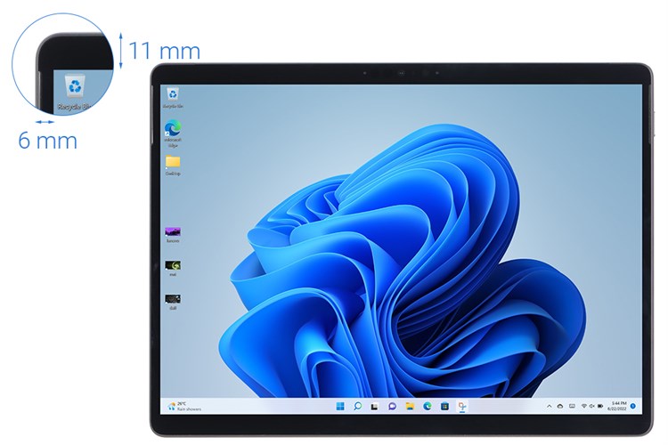 Laptop Surface Pro 8 i5 1135G7/8GB/256GB/Touch/120Hz/Win11 Màu Xám