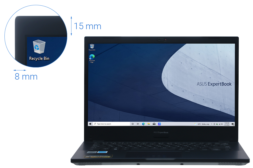 Laptop Asus ExpertBook P2451F i3 10110U/4GB/256GB/Win10 (BV3136T) Màu Đen