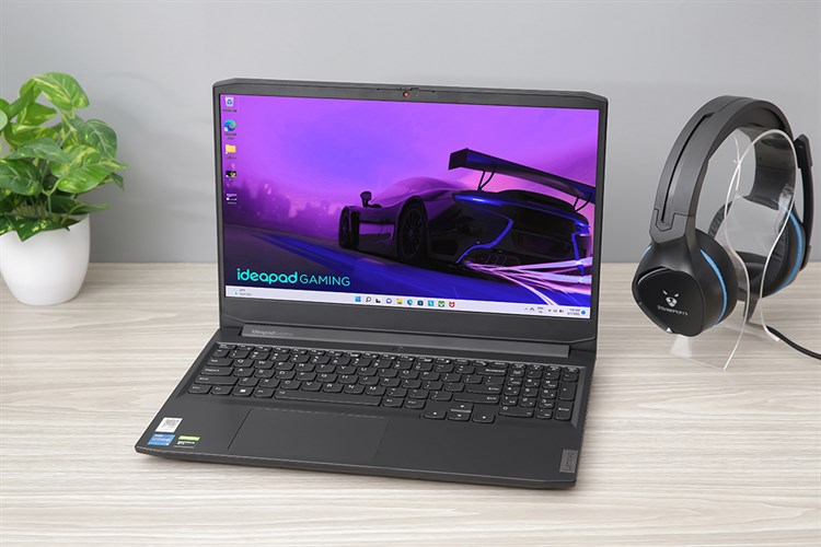 Laptop Lenovo IdeaPad Gaming 3 15IHU6 i5 11300H/8GB/512GB/4GB GTX1650/120Hz/Win11 (82K10178VN) Màu Đen