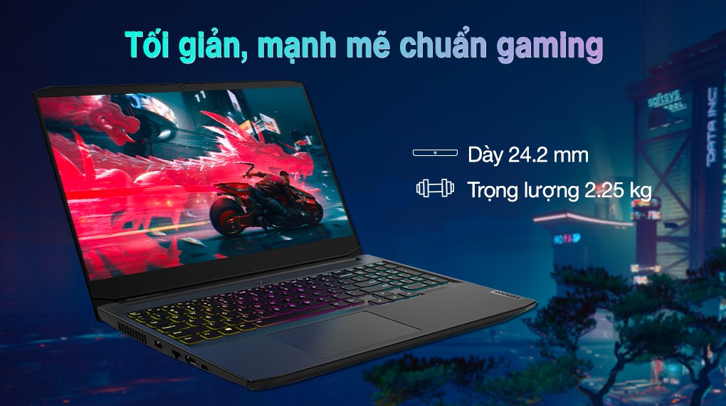 Lenovo IdeaPad Gaming 3 15IHU6 i5 11300H (82K10178VN) - Thiết kế