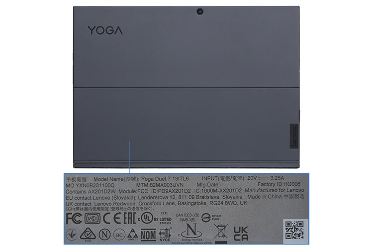 Laptop Lenovo Yoga Duet 7 13ITL6 i7 1165G7/16GB/1TB SSD/Touch/Pen/Win10 (82MA003UVN) Màu Xám