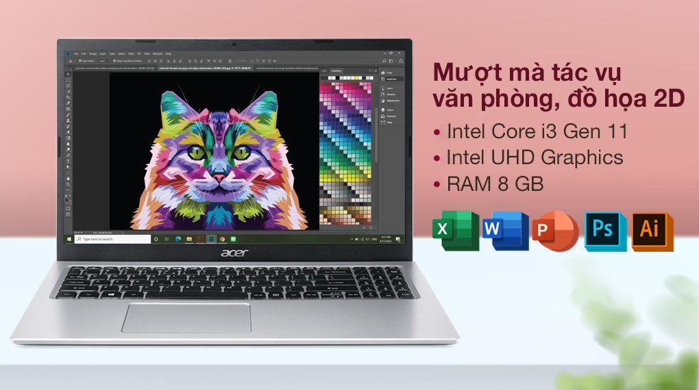 Laptop Acer Aspire 3 A315 58 382Z i3 1115G4/8GB/256GB/Win11 (NX.ADDSV.00K)