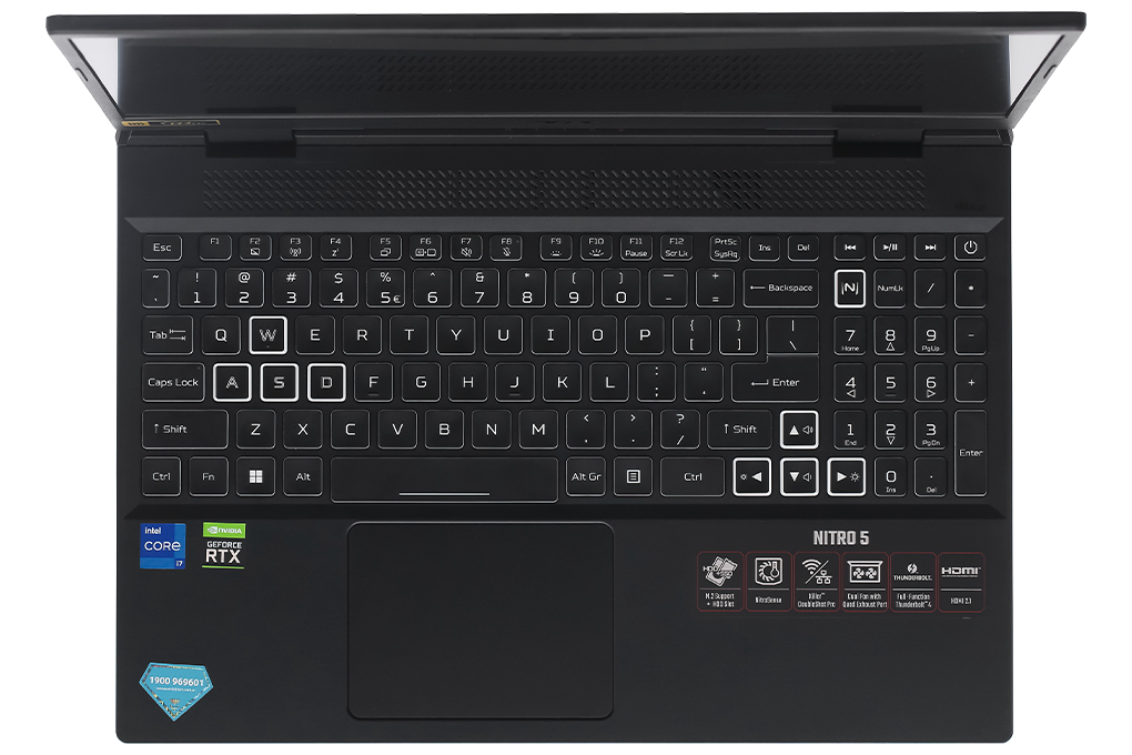 Laptop Acer Gaming Nitro 5 Tiger AN515 58 773Y i7 12700H/8GB/512GB/4GB RTX3050Ti/144Hz/Win11 (NH.QFKSV.001) Màu Đen