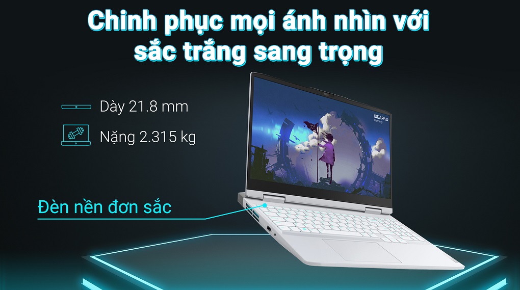 Laptop Lenovo Ideapad Gaming 3 15IAH7 i5 (82S9007TVN) - thiết kế