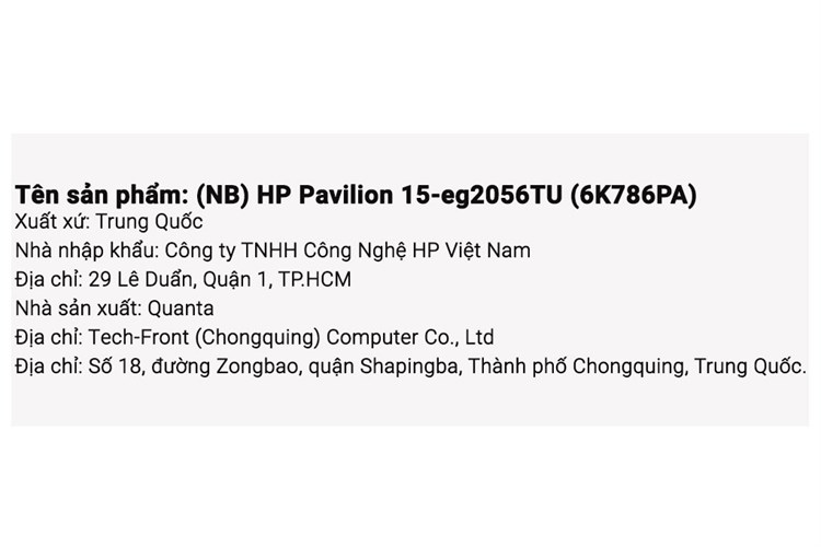 Laptop HP Pavilion 15 eg2056TU i5 1240P/8GB/512GB/Win11 (6K786PA) Màu Vàng