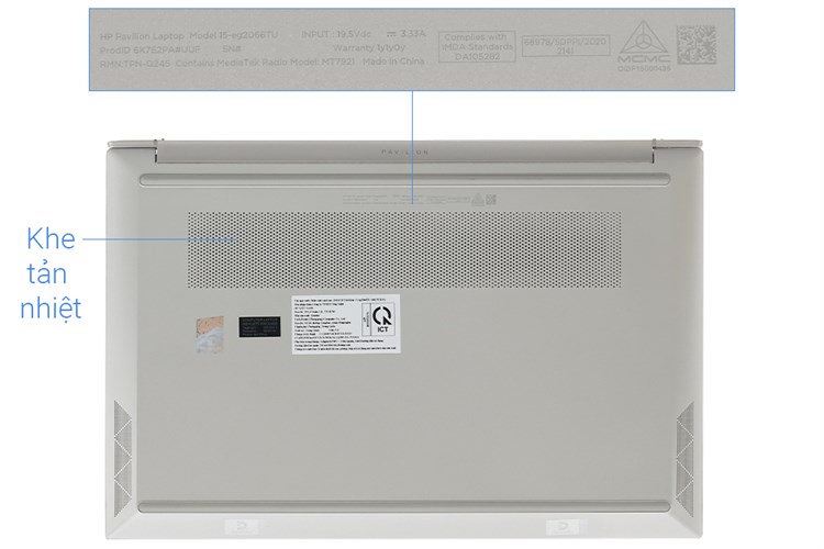 Laptop HP Pavilion 15 eg2066TU i7 1260P/16GB/512GB/Win11 (6K7E2PA) Màu Vàng