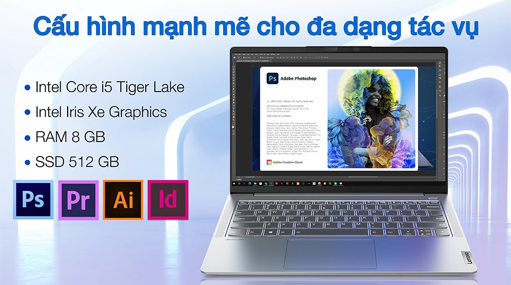 Laptop Lenovo Ideapad 5 Pro 14ITL6 i5 1155G7/8GB/512GB/Win11 (82L300M9VN)