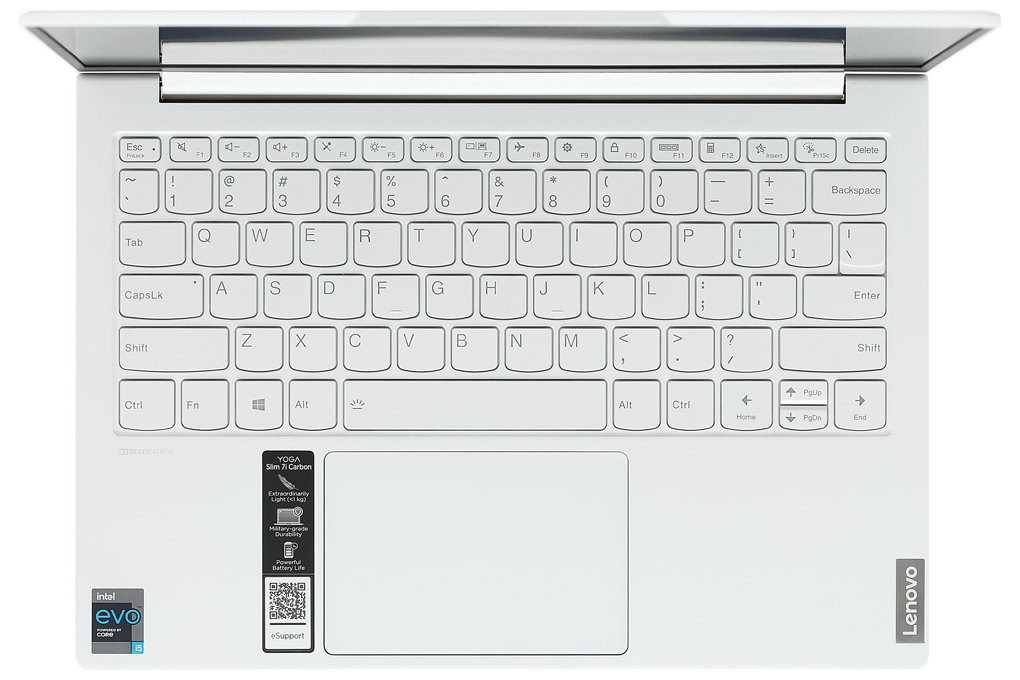 Laptop Lenovo Yoga Slim 7 Carbon 13ITL5 i5 1135G7/16GB/512GB/Win11 (82EV00AVVN) Màu Trắng