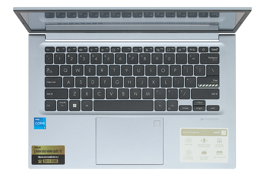 Laptop Asus Vivobook 14 X1402ZA i5 1240P/8GB/512GB/Win11 (EK083W) Màu Bạc