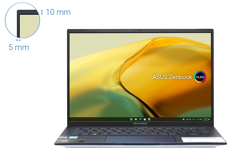 Laptop Asus Zenbook 14 OLED UX3402ZA i5 1240P/8GB/512GB/90Hz/Cáp/Túi/Win11 (KM220W) Màu Xanh
